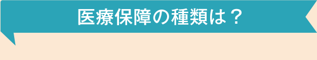 医療保障の種類は？