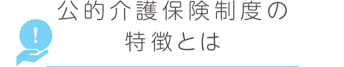 公的介護保険制度の特徴とは