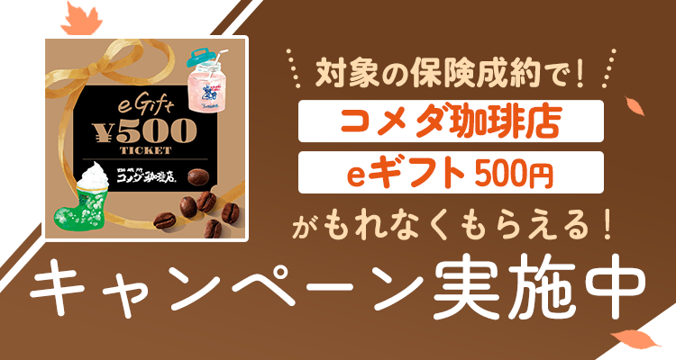 WEBでご成約キャンペーン 医療保険、がん保険、介護・認知症保険、就業不能保険