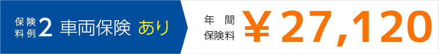 保険料例2 車両保険あり 年間保険料￥21,240