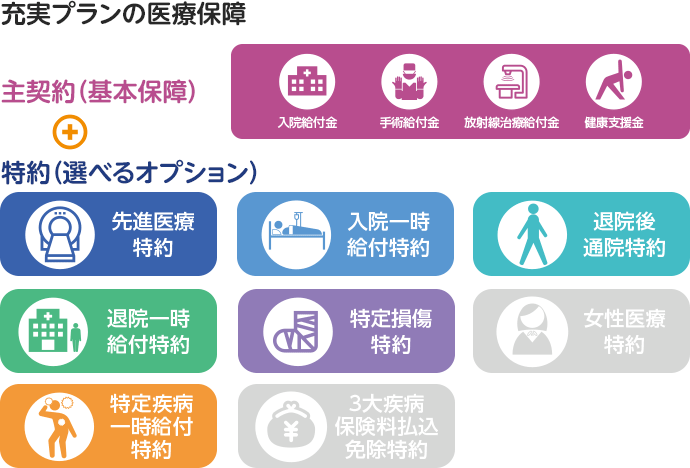 充実プランプランの医療保障